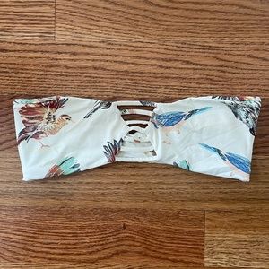 Boys + Arrows Bird Bikini Top, Size Small